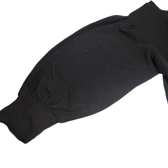 Eloquii Balloon Puff Sleeve Sweater Black Plus Size 18/20 Office Career - Picture 3 of 6